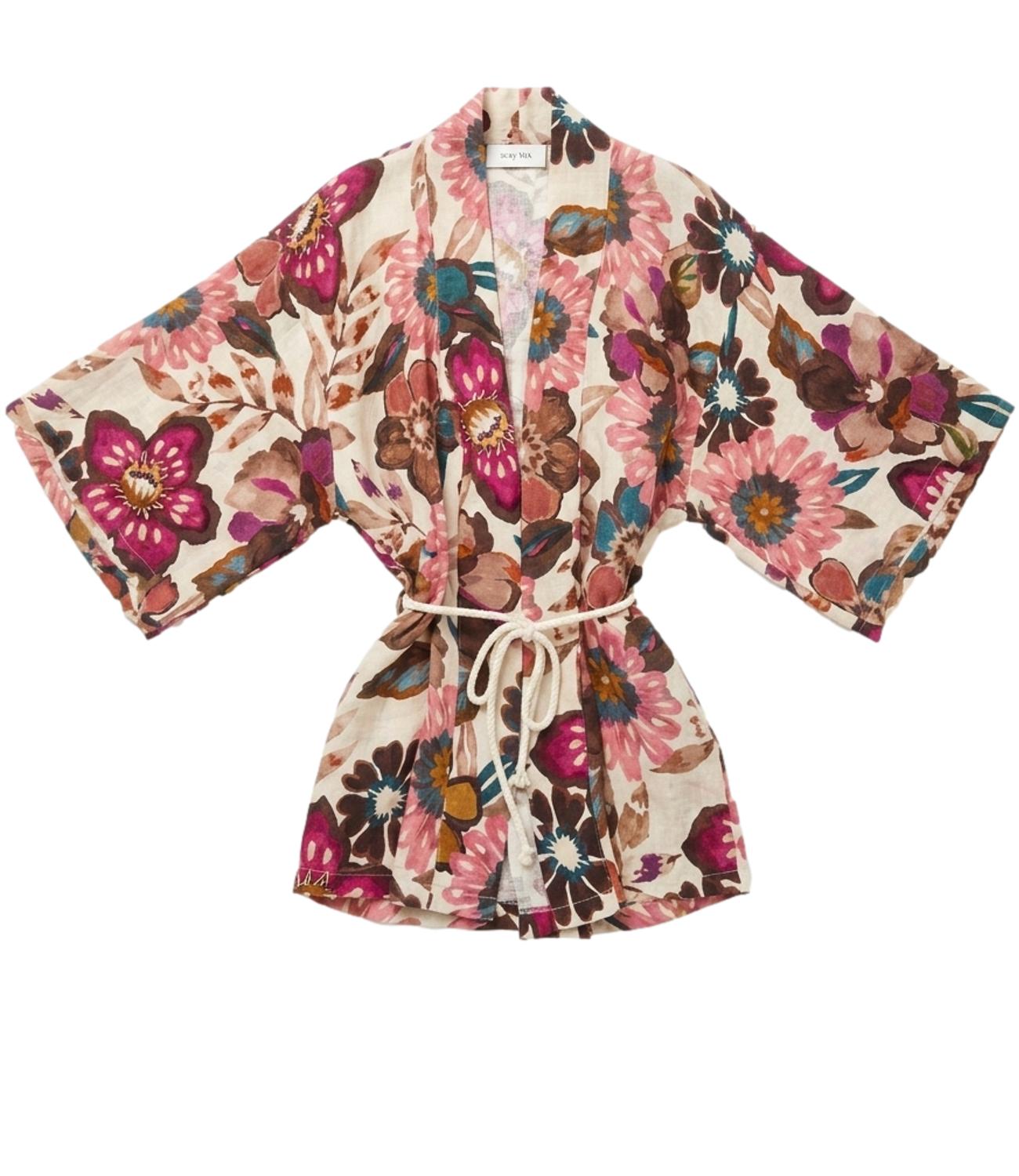 Susy Mix Kimono da Donna - Latte - 26196e