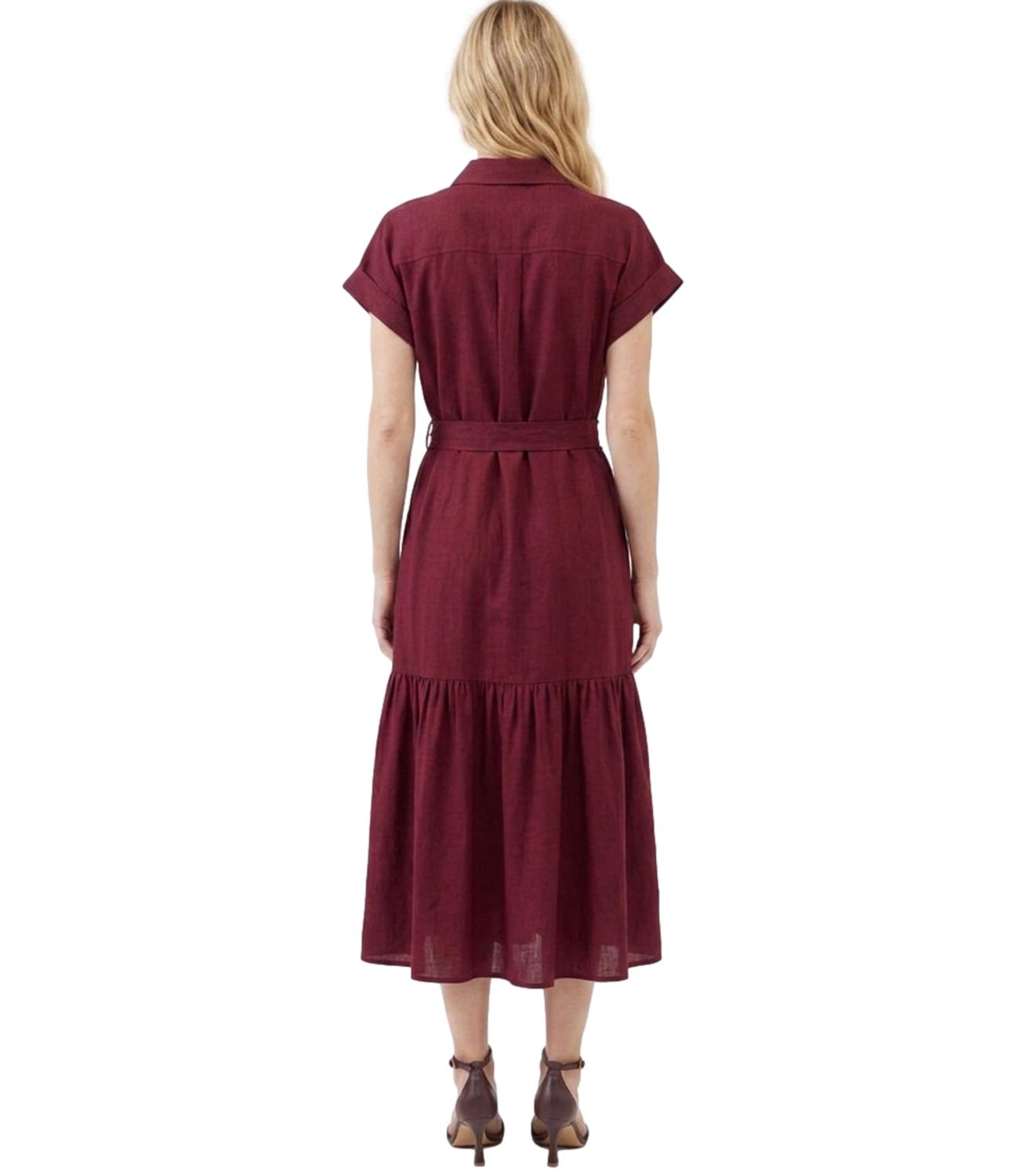 Susy Mix Abito da Donna - Rosso India - 26268u