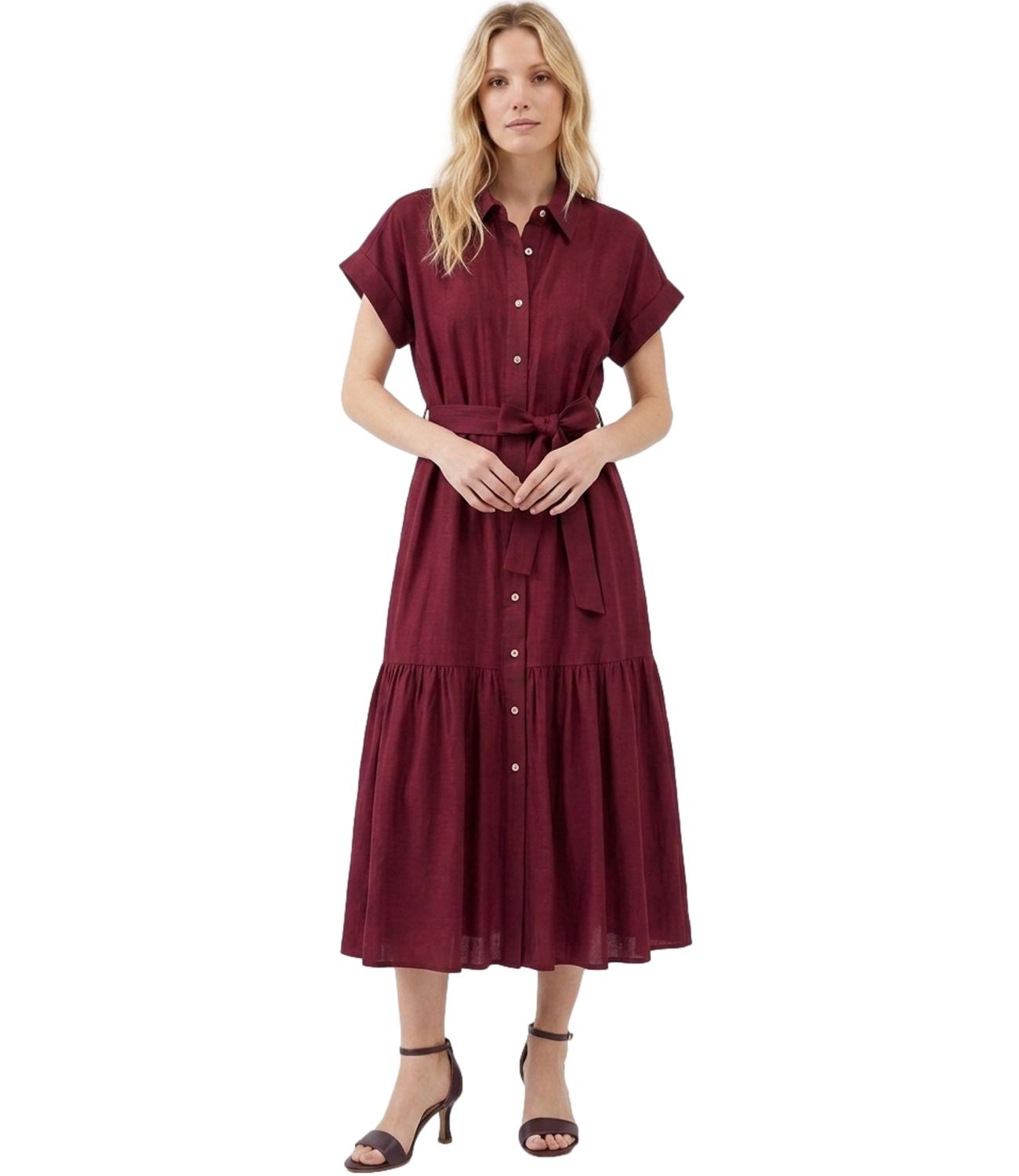 Susy Mix Abito da Donna - Rosso India - 26268u