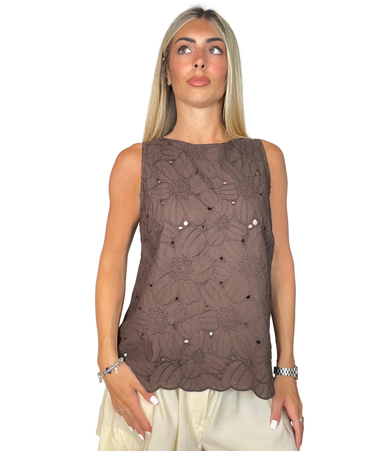 Susy Mix Canotta da Donna - Moro - 56464