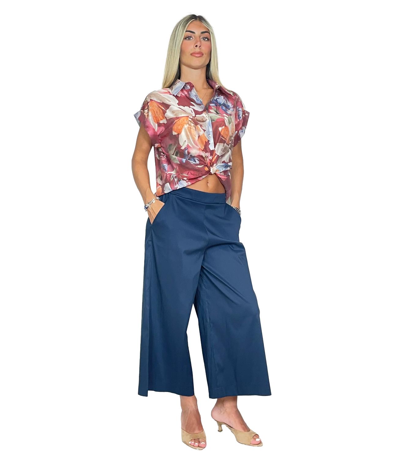Susy Mix Pantalone da Donna - Blu Navy - B05195