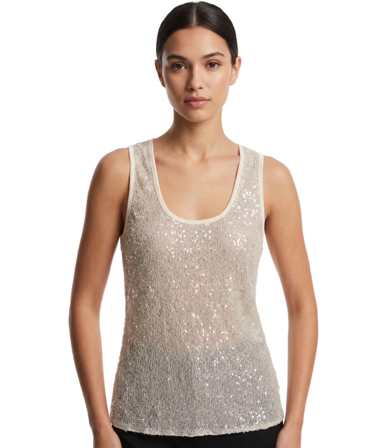 Susy Mix Canotta da Donna - Crema - C109