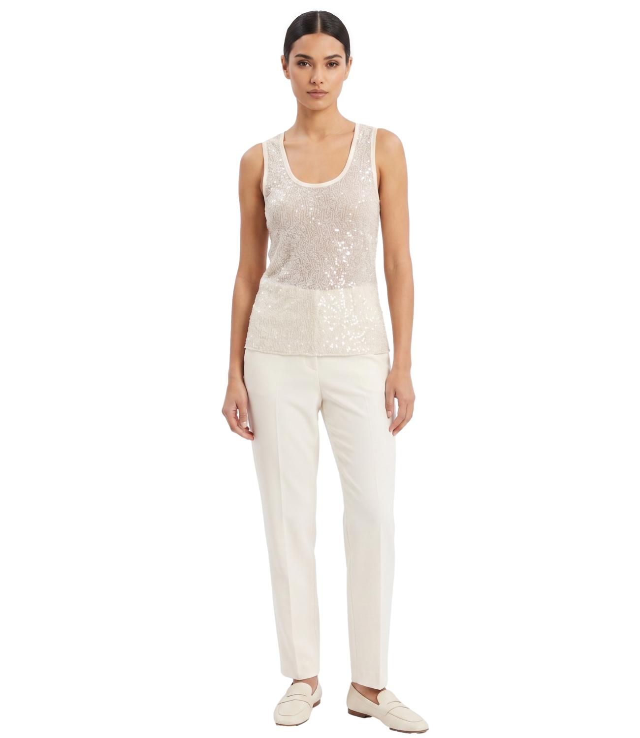 Susy Mix Canotta da Donna - Crema - C109