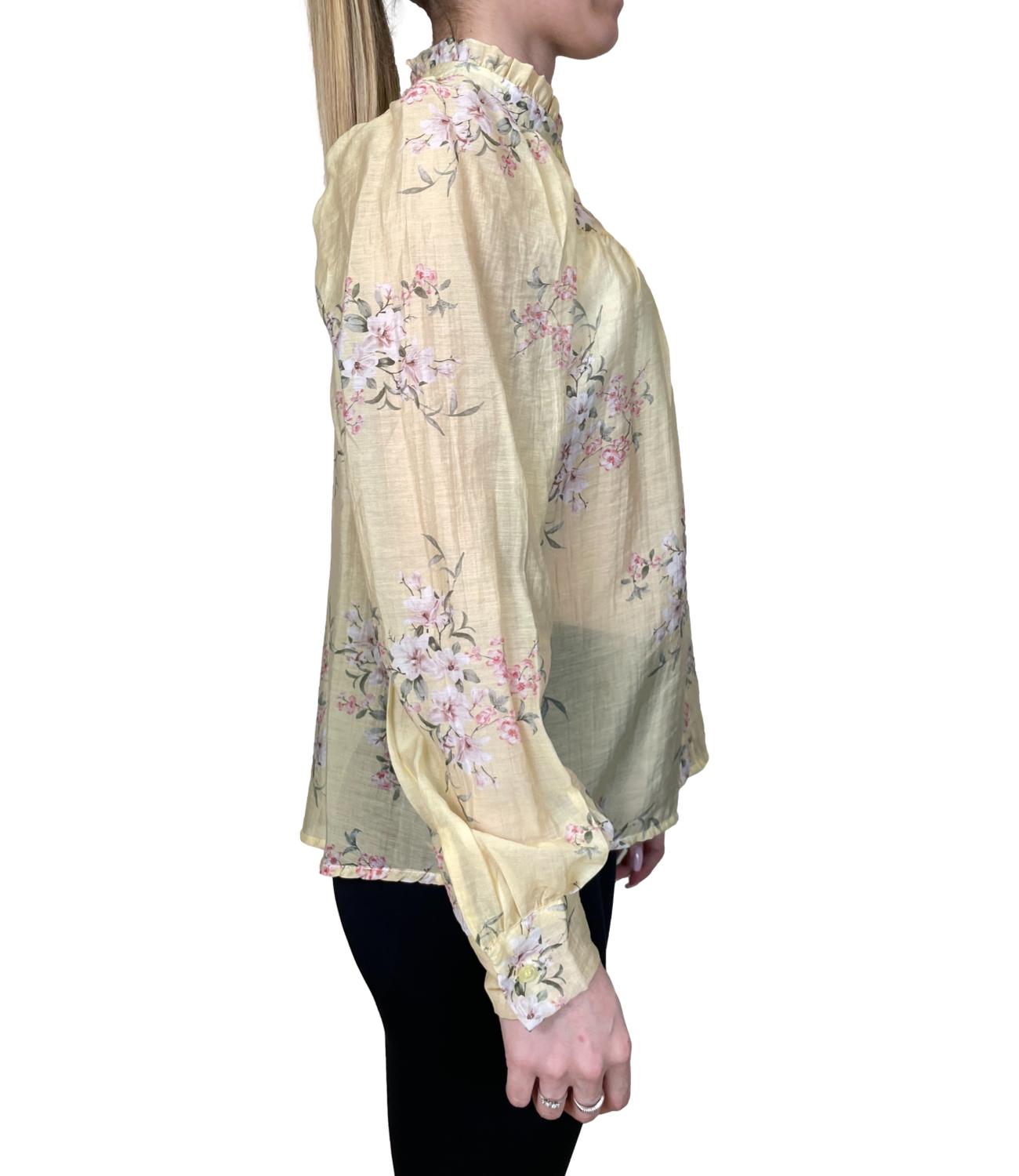 Susy Mix Camicia Giallo Floreale Donna