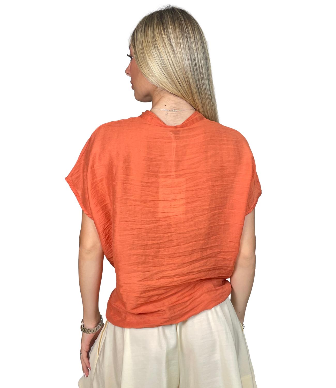 Susy Mix Camicia da Donna - Arancio - H230cu