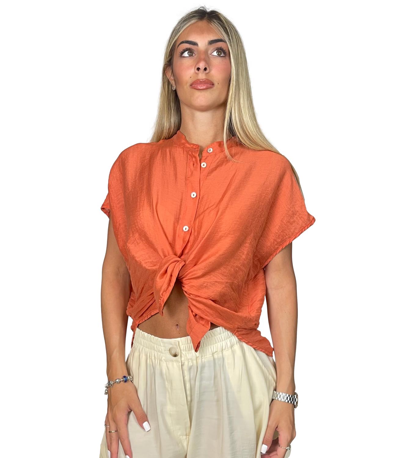 Susy Mix Camicia da Donna - Arancio - H230cu