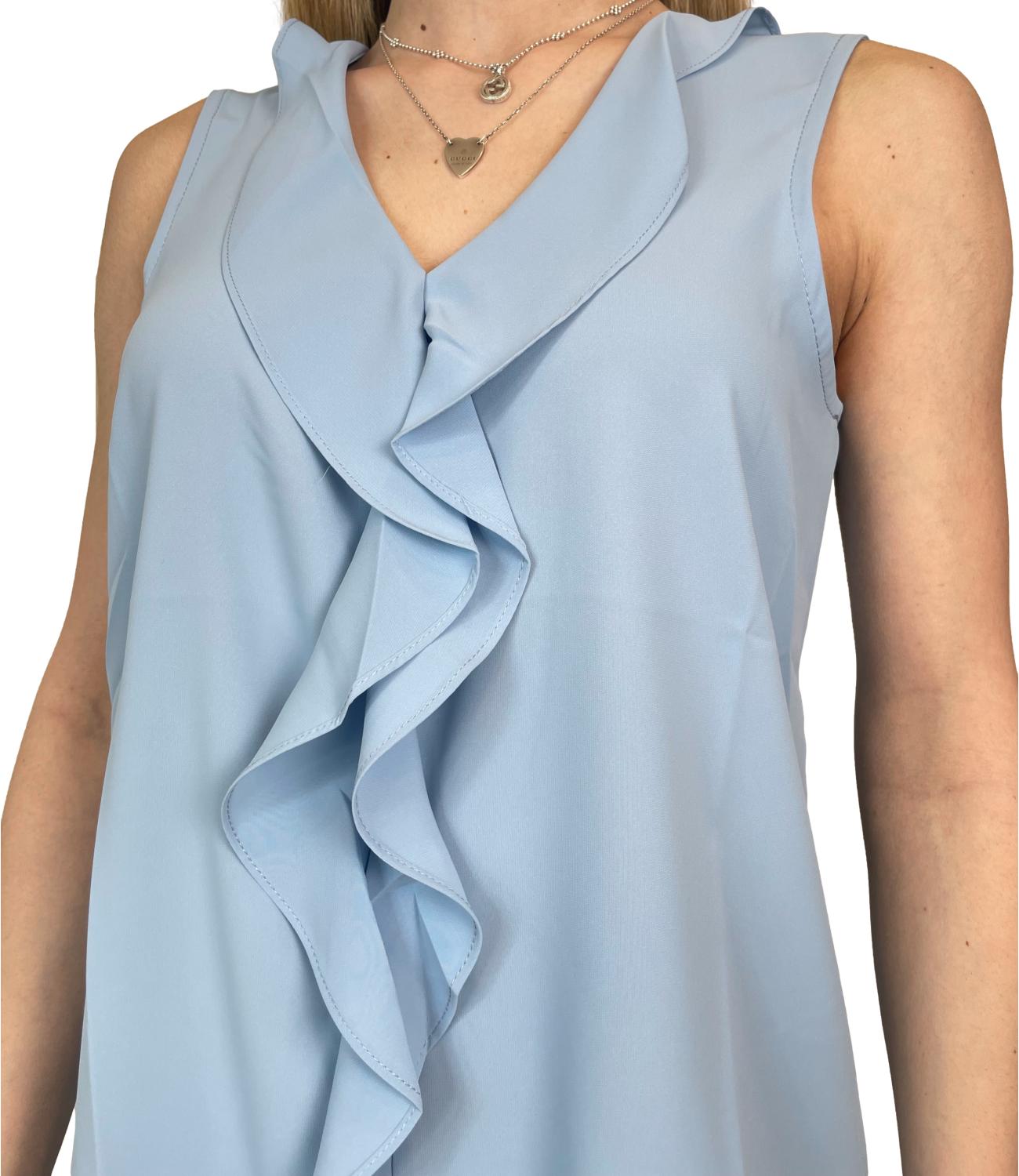 Susy Mix Maglia Celeste Donna
