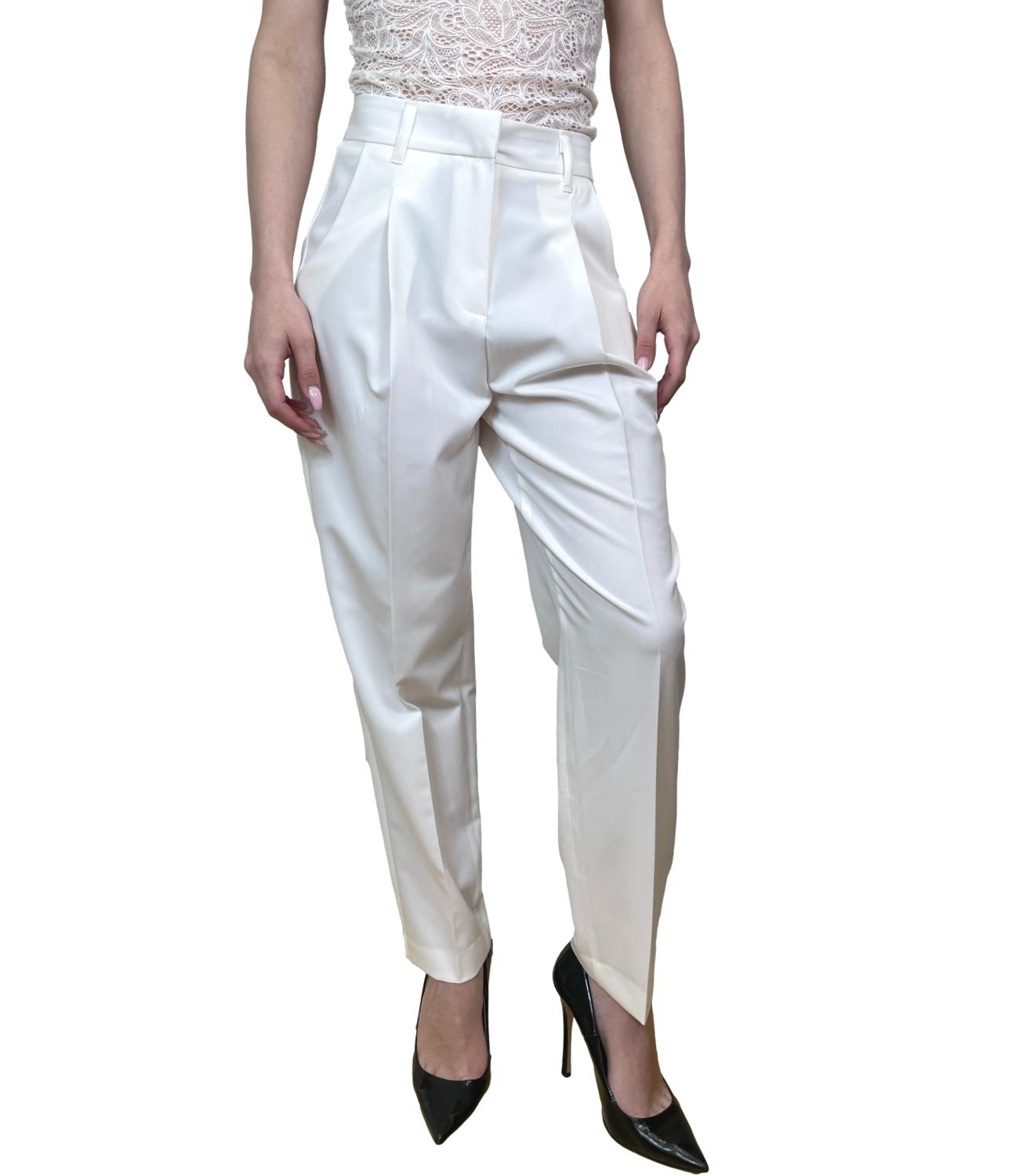 Susy Mix Pantalone Capri Latte Donna