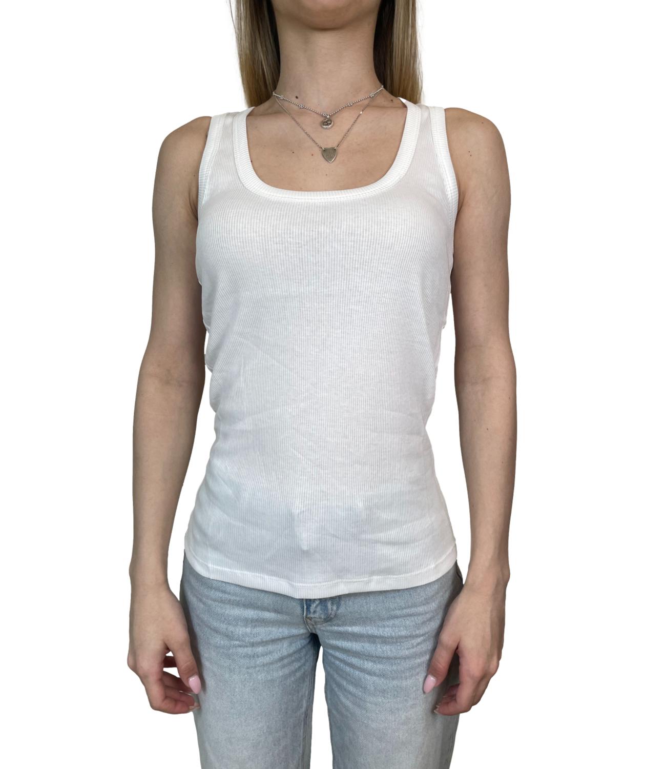 Susy Mix Canotta Latte Donna
