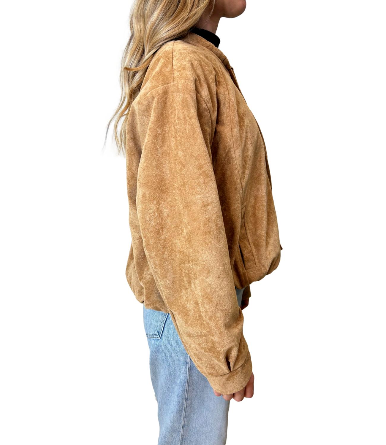 Susy Mix Bomber Cognac Donna