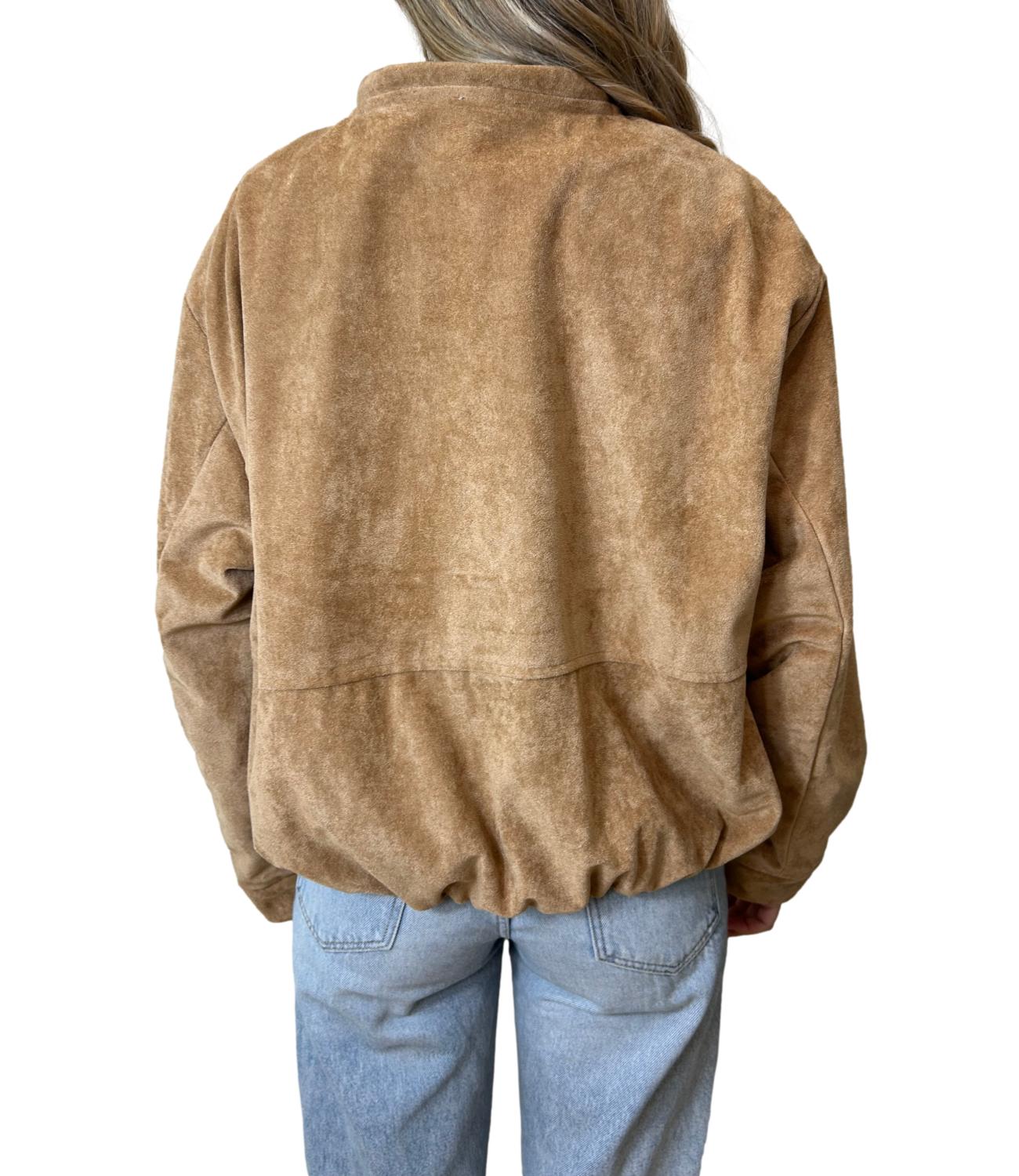 Susy Mix Bomber Cognac Donna