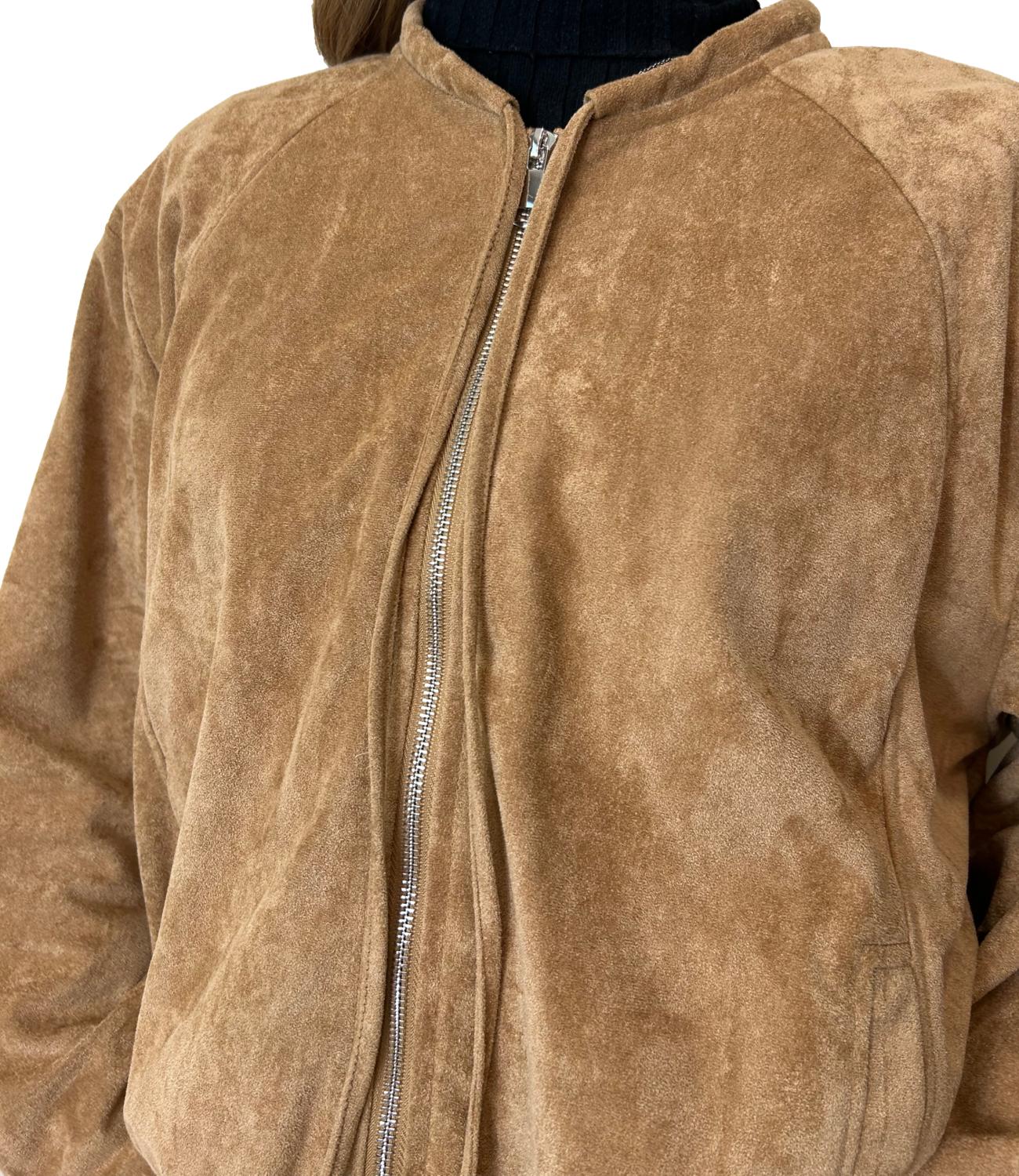 Susy Mix Bomber Cognac Donna