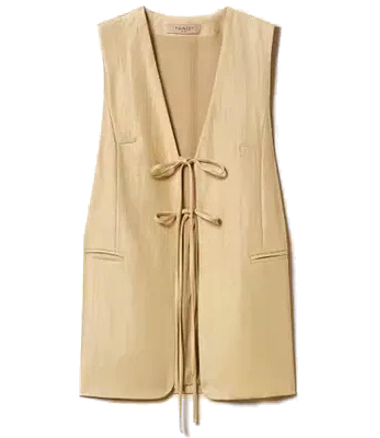 Twin Set Gilet da Donna - Golden Beige - 261tt2532