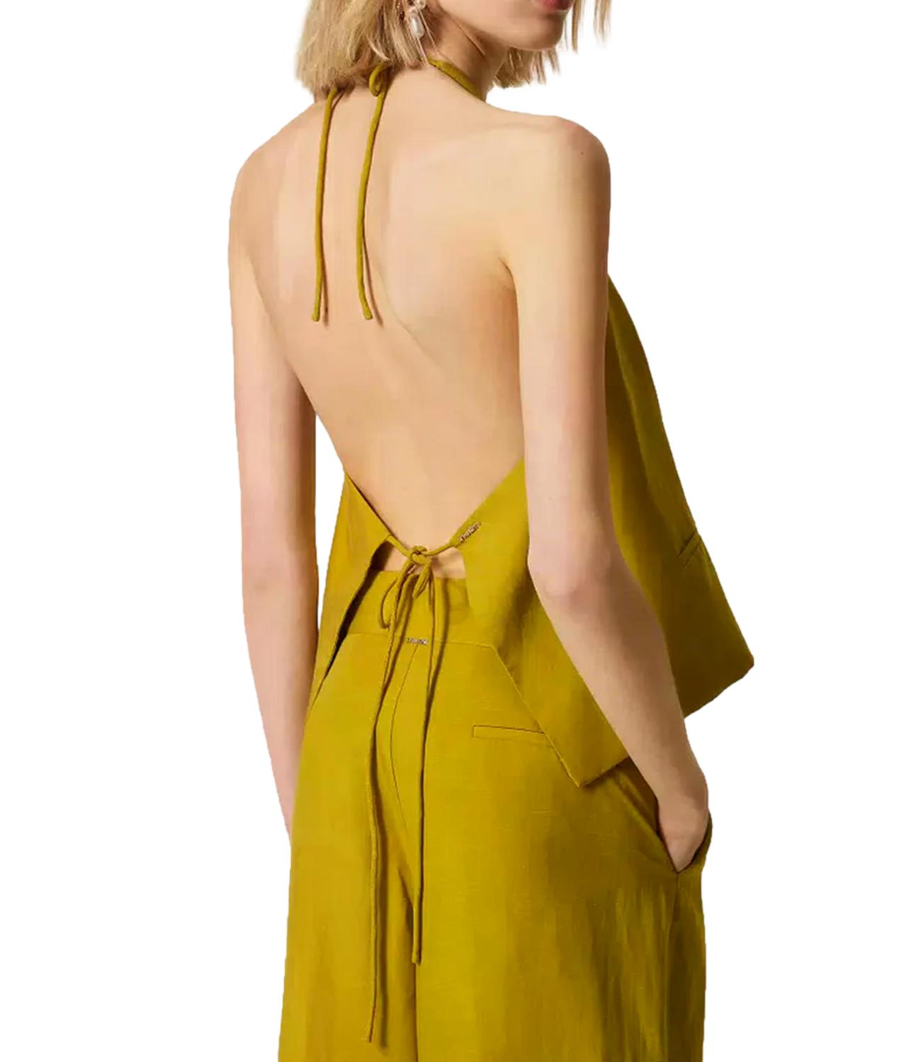 Twin Set Gilet da Donna - Verde Avocado Oil - 261tt2551