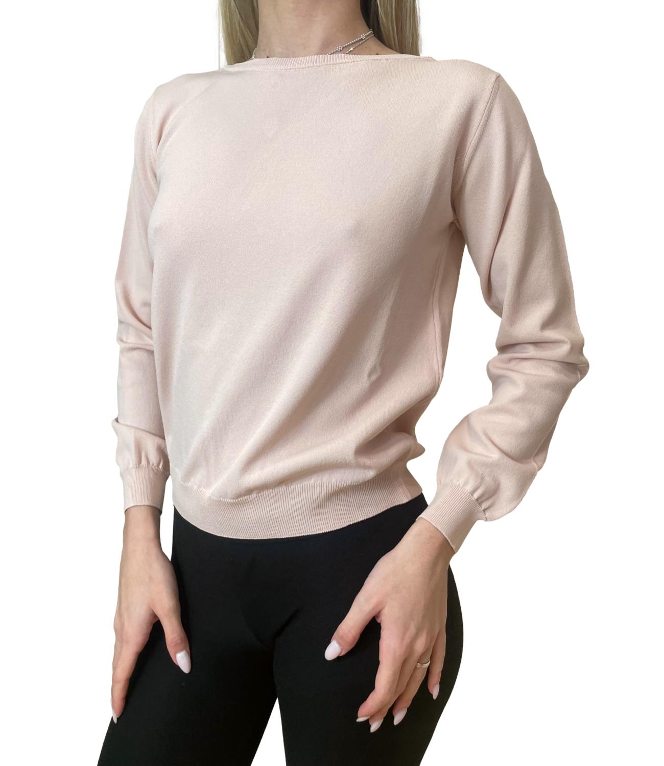 Vicolo Maglia Fiocco Rosa Donna