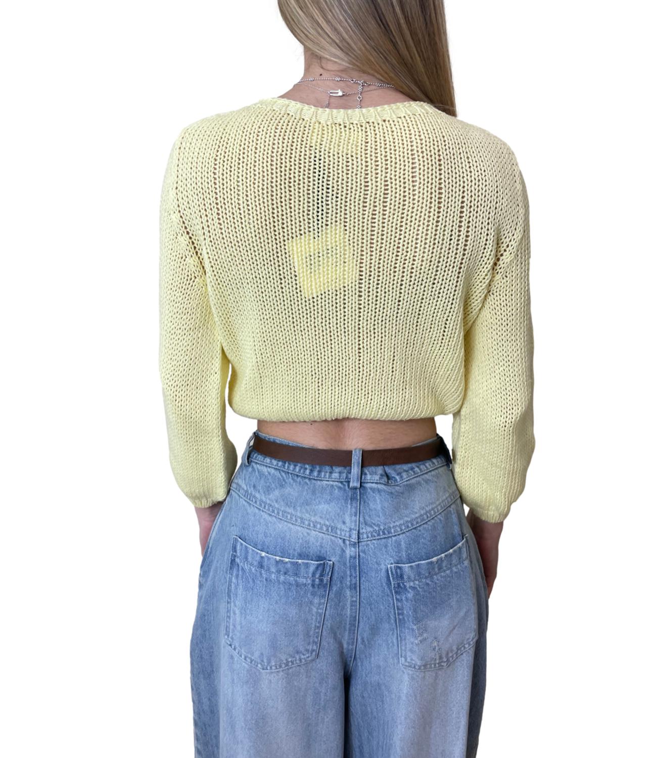 Vicolo Maglia Giallo Donna