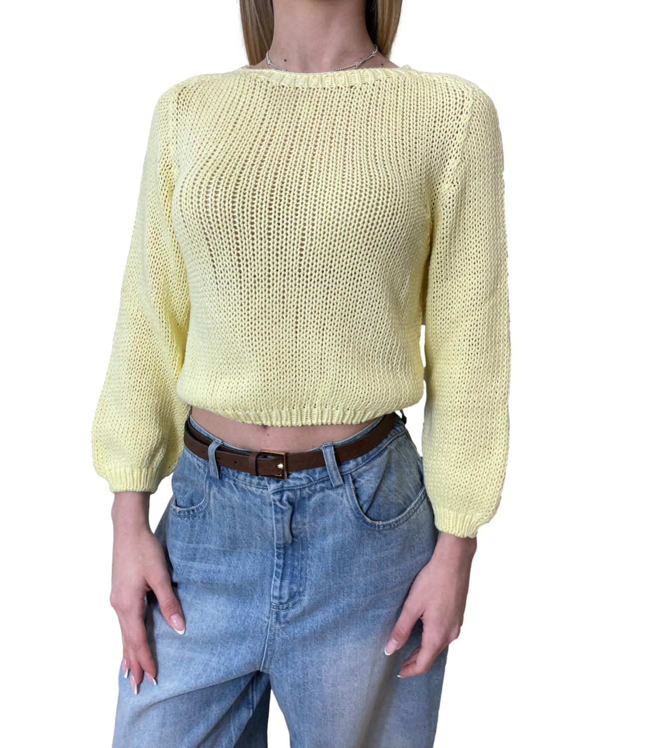 Vicolo Maglia Giallo Donna