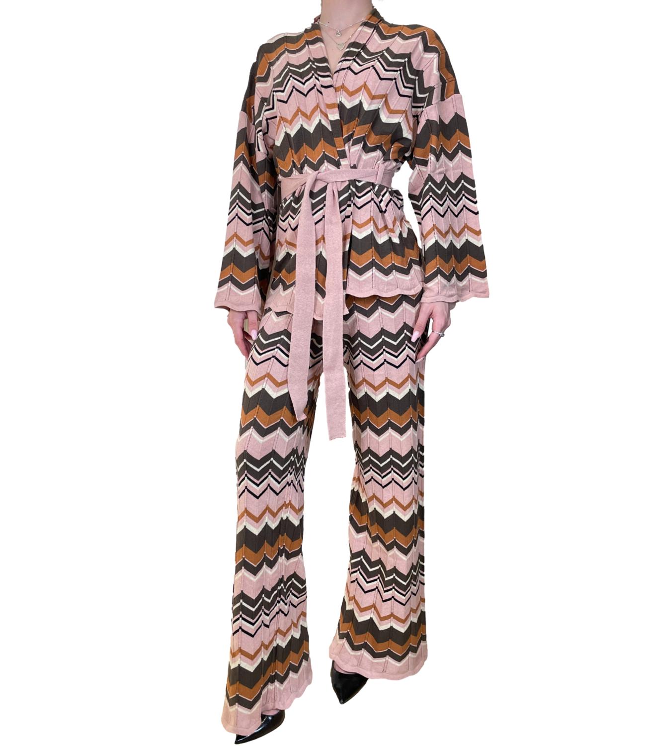 Vicolo Cardigan Kimono Rosa Donna