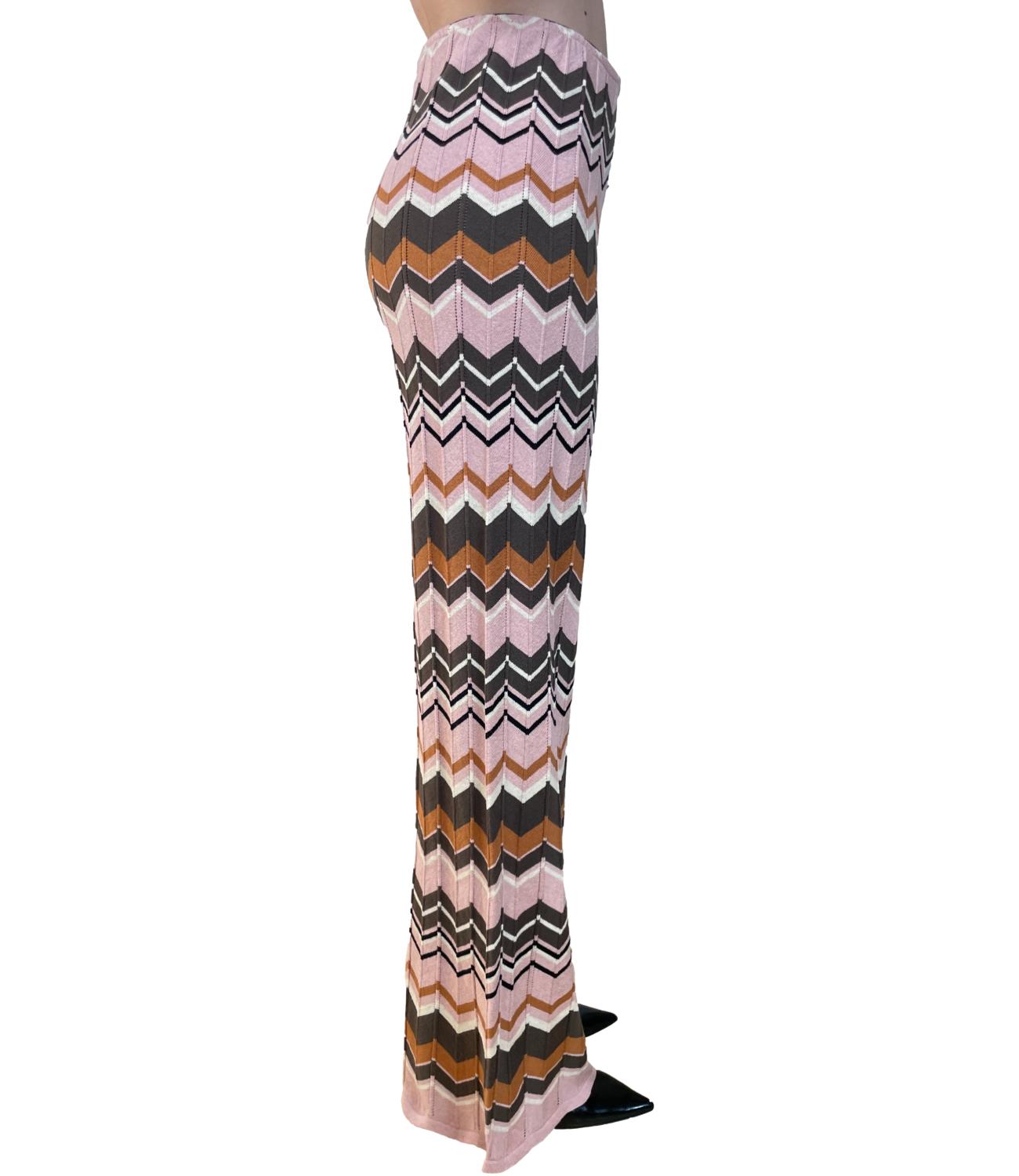 Vicolo Pantalone Fantasia Rosa Donna