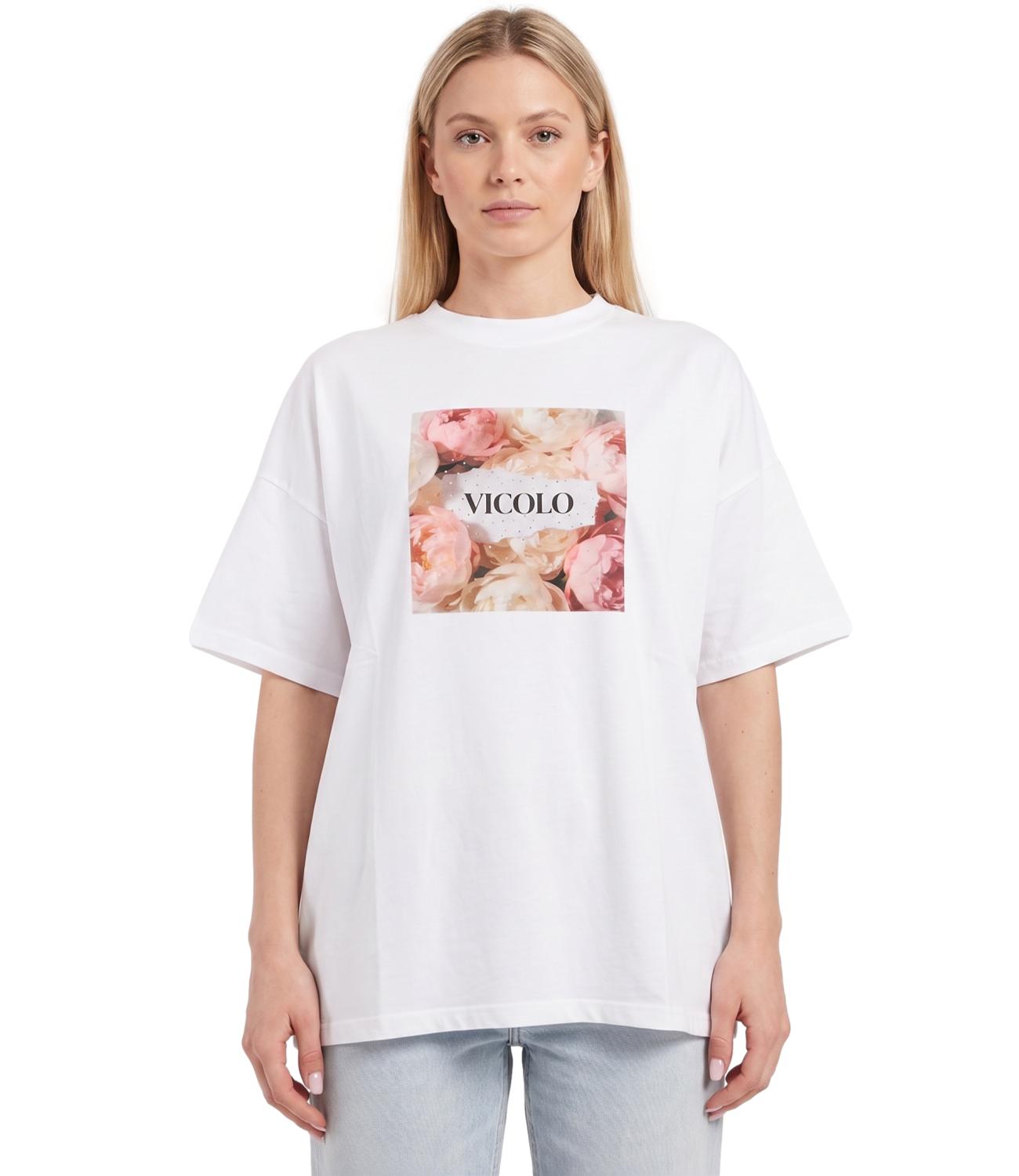 Vicolo T-shirt Bianca Donna