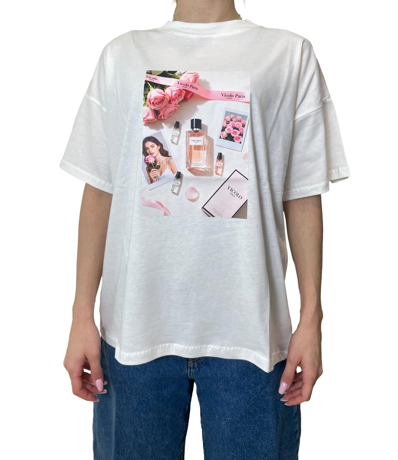 Vicolo T-shirt Bianco Donna