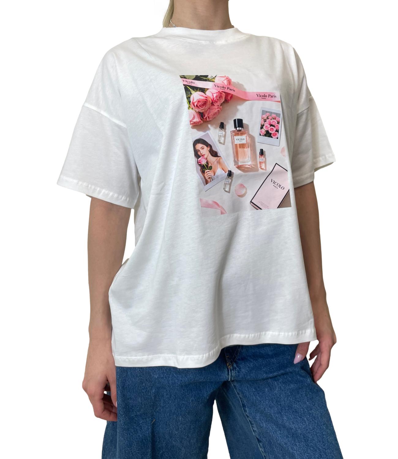 Vicolo T-shirt Bianco Donna