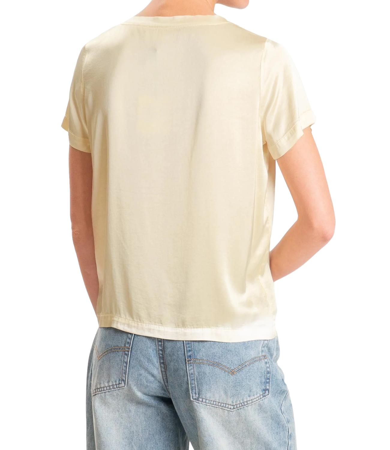 Vicolo T-shirt Satin Giallo Donna