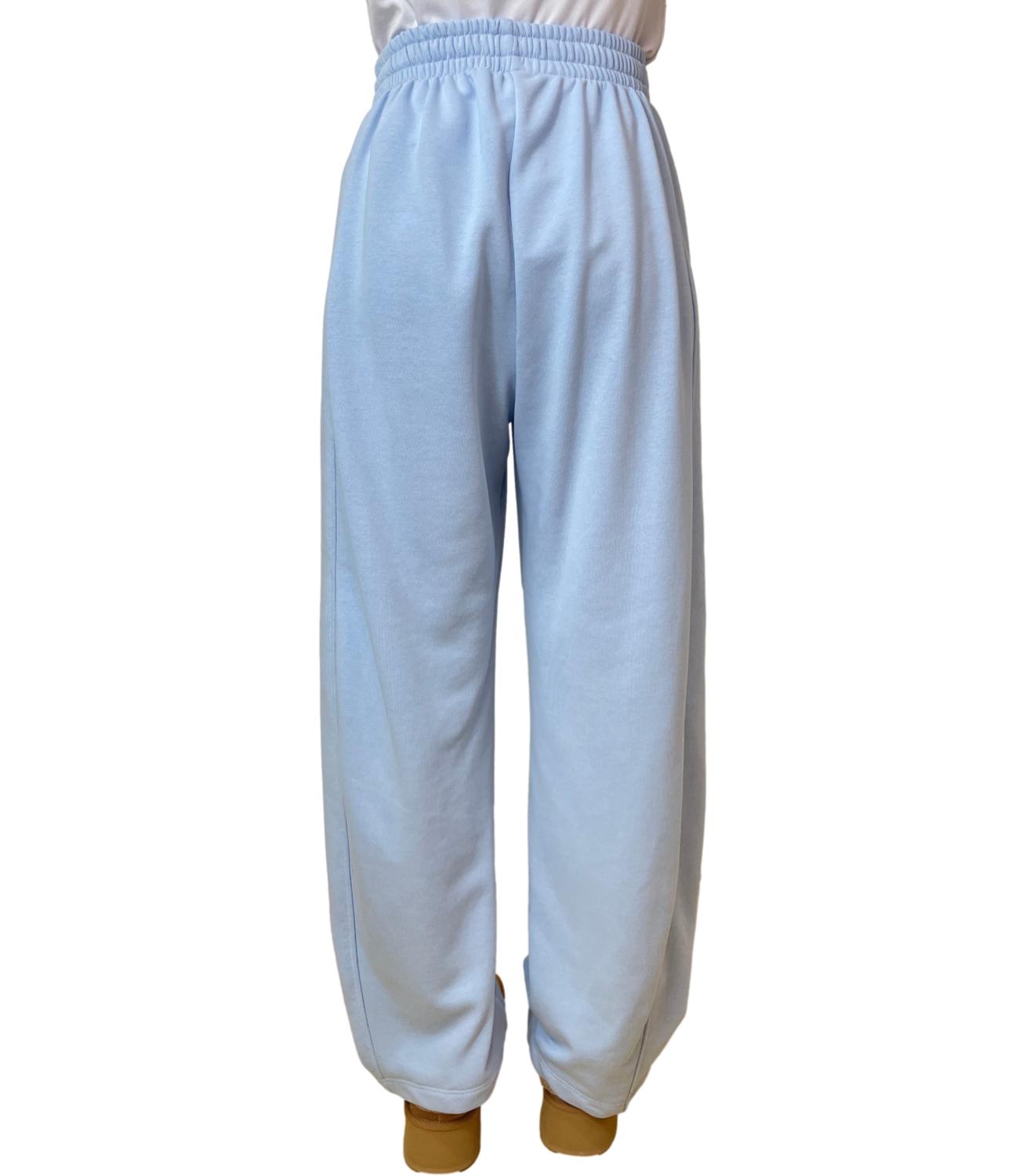 Vicolo Pantalone Felpa Celeste Donna