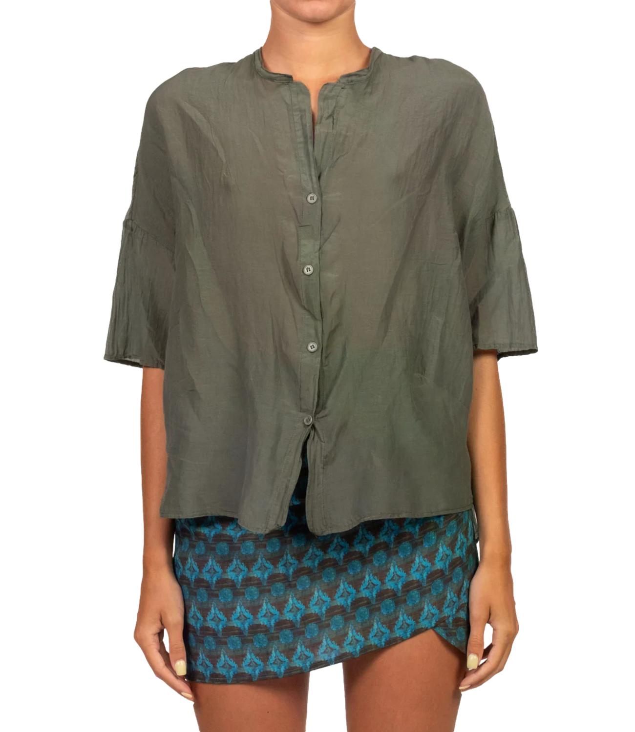 Vicolo Camicia da Donna - Verde - Tab0670