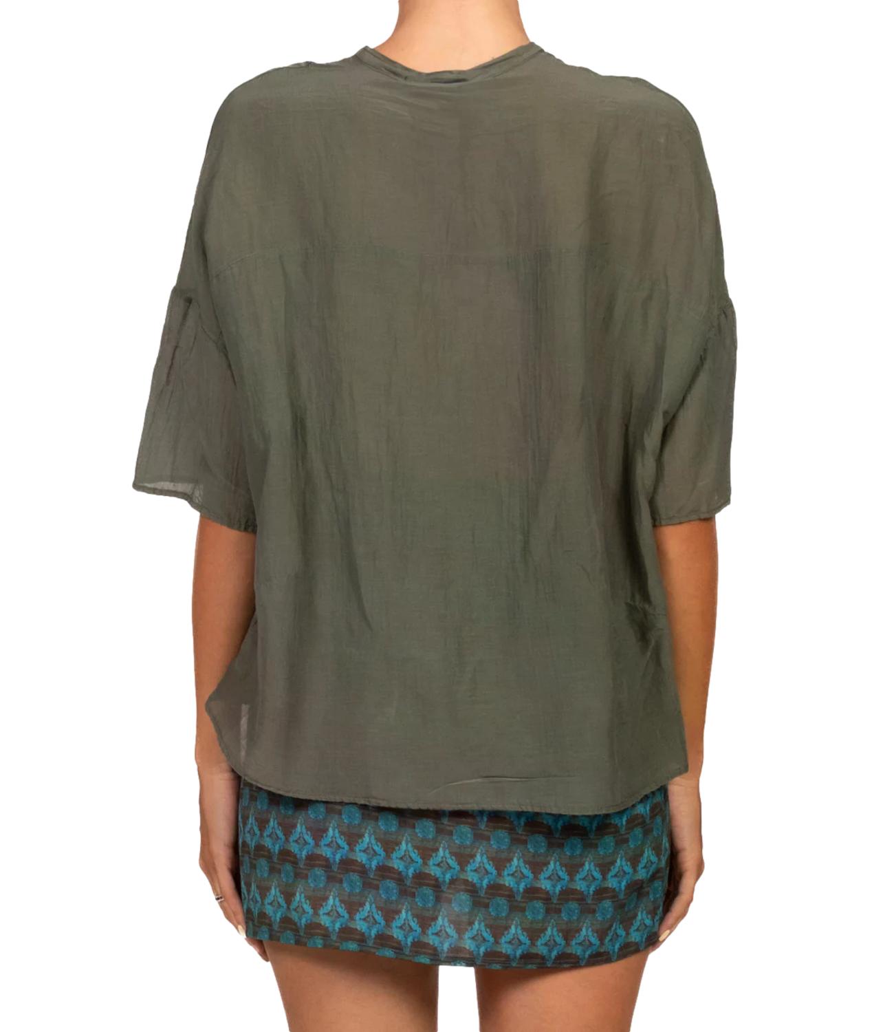 Vicolo Camicia da Donna - Verde - Tab0670