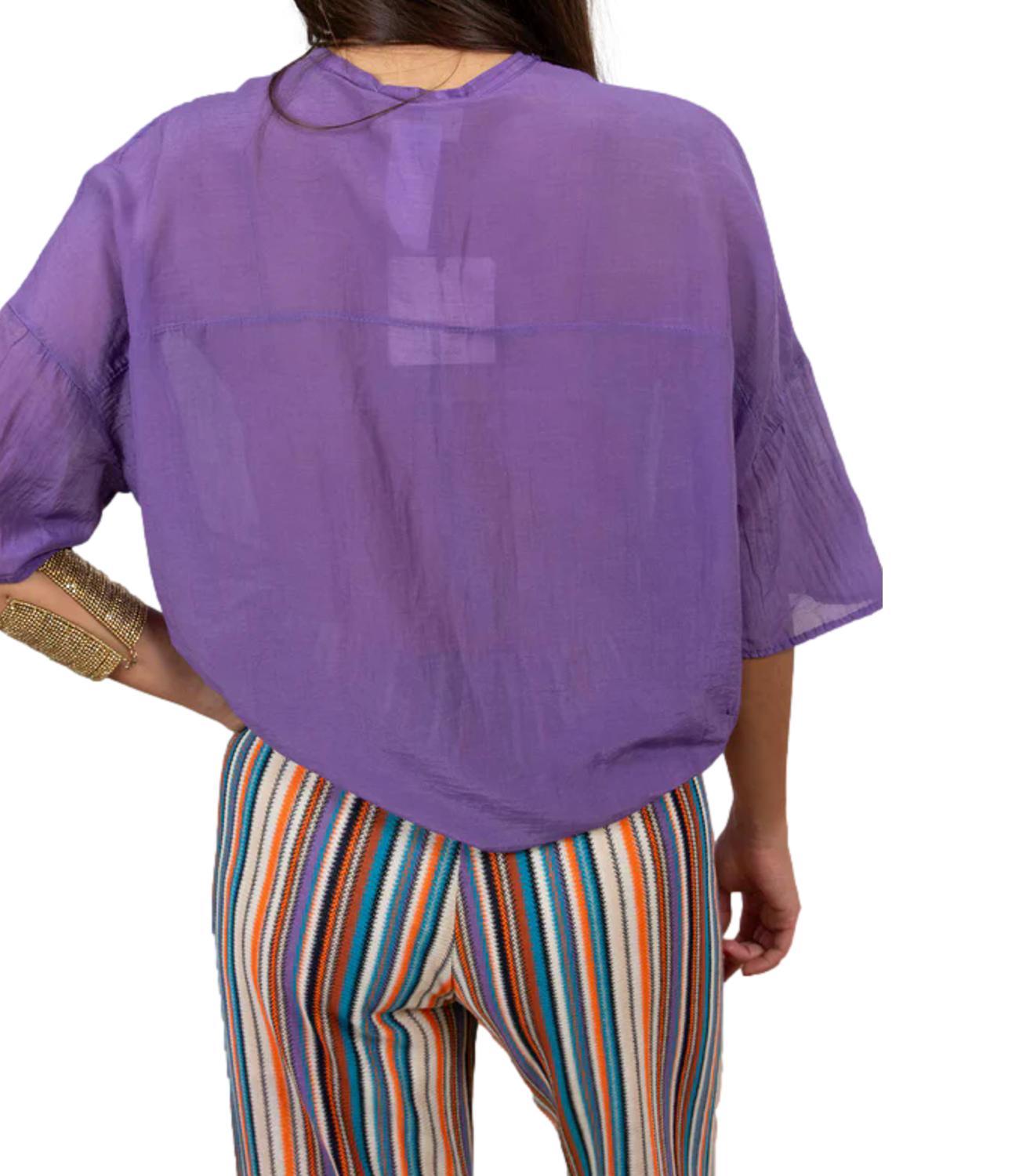 Vicolo Camicia da Donna - Viola - Tab0670