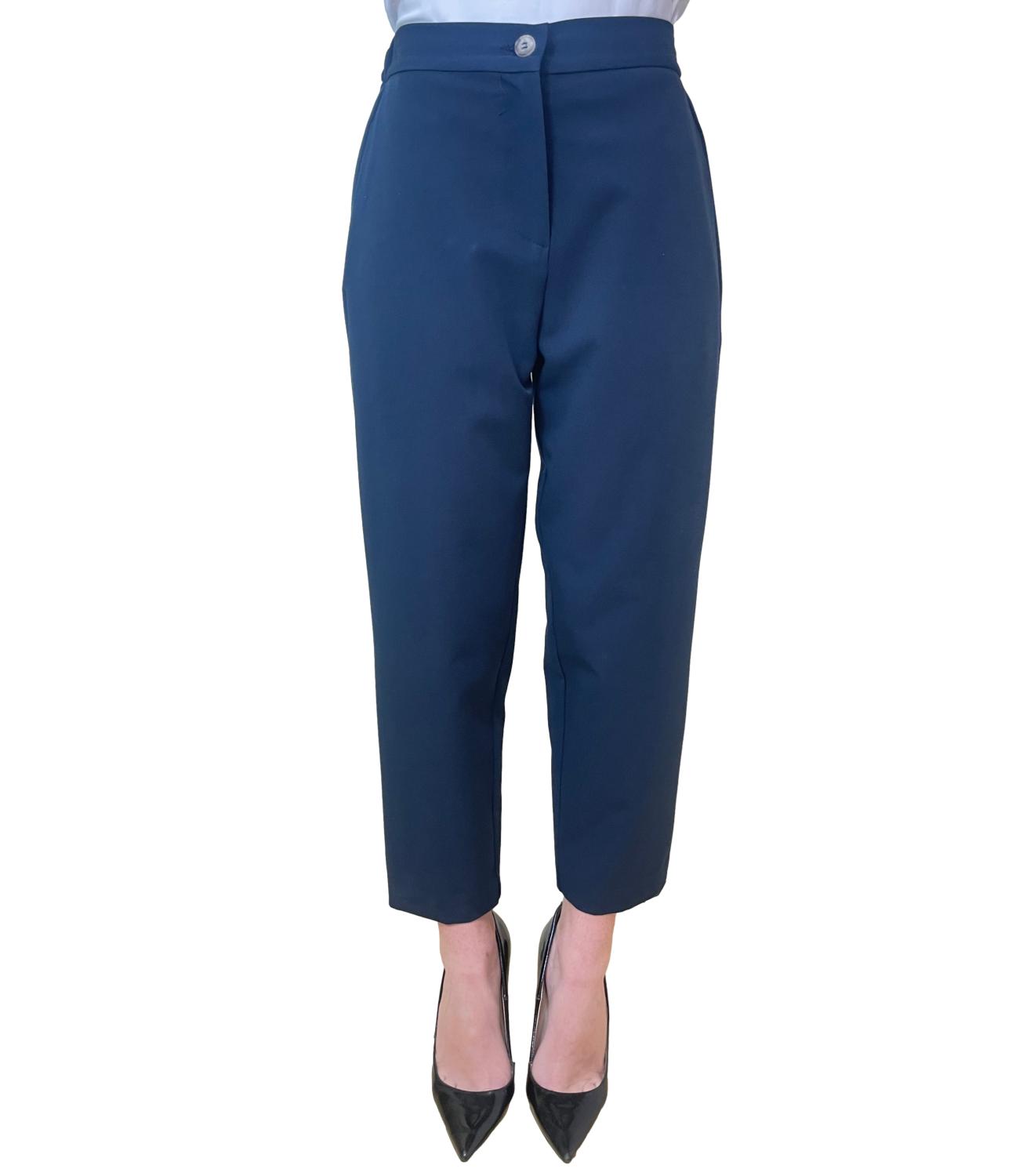 Vicolo Pantalone Carrot Blu Donna