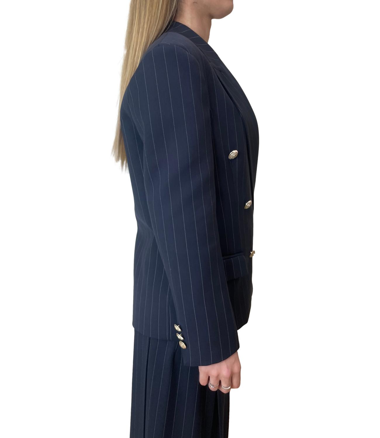 Vicolo Giacca Doppiopetto Blu Donna