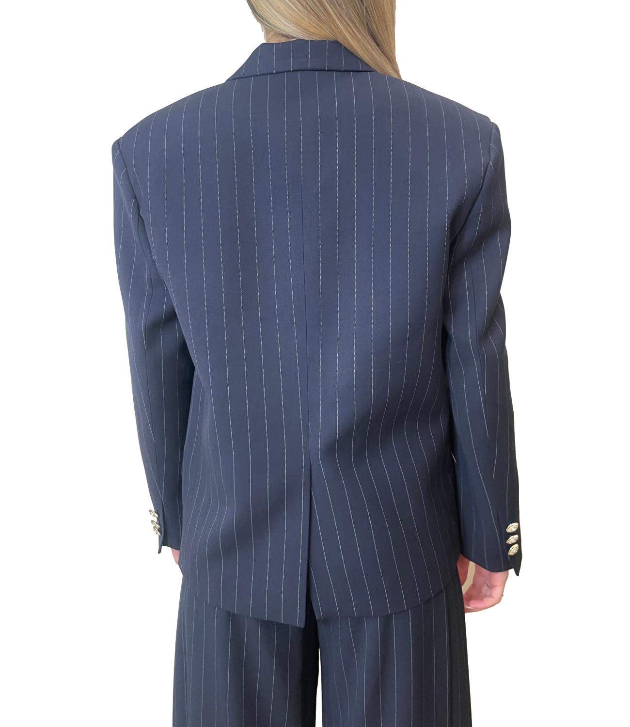 Vicolo Giacca Doppiopetto Blu Donna