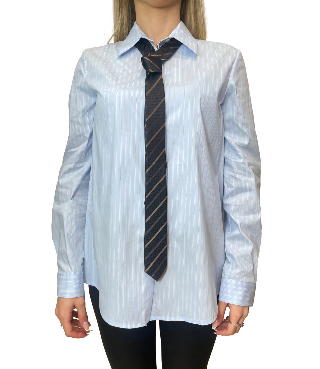 Vicolo Camicia Azzurro/Naturale Donna