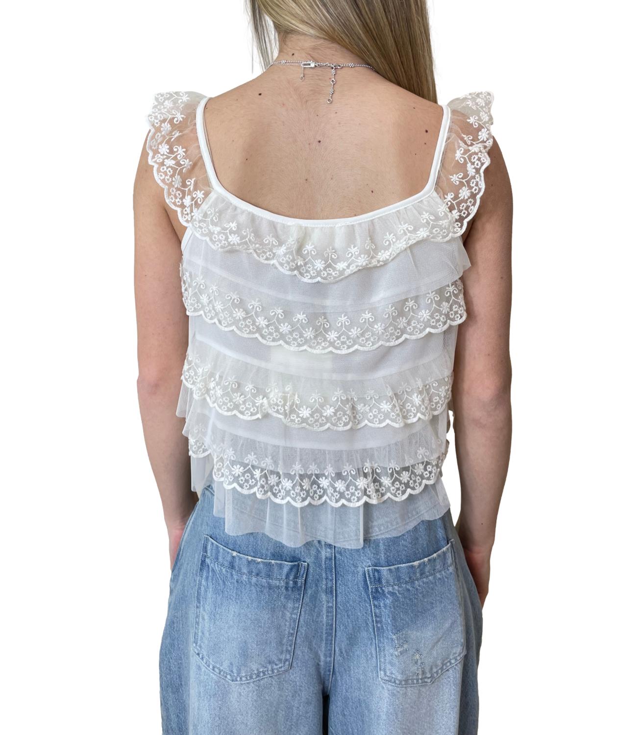 Vicolo Top Bianco Donna