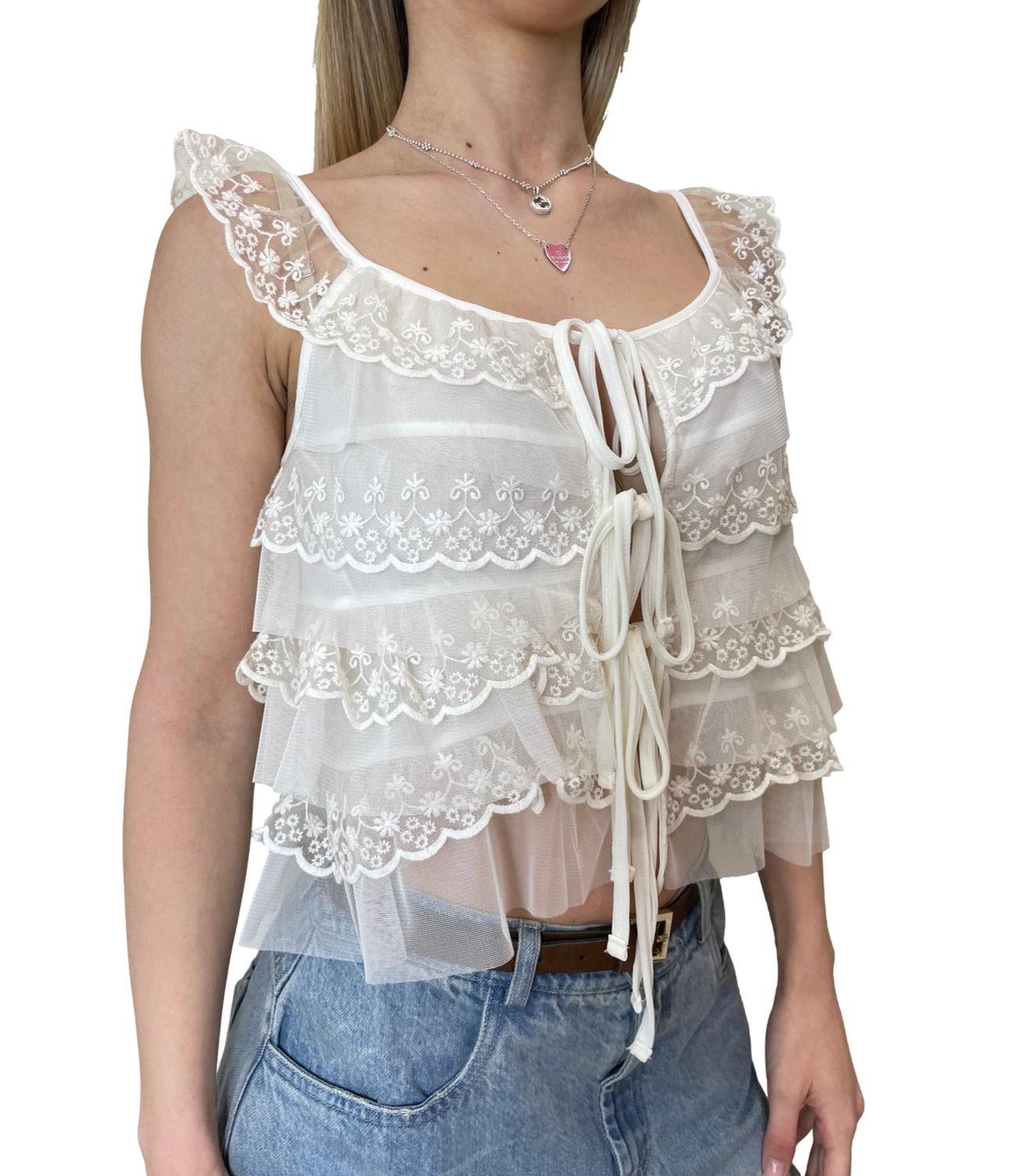 Vicolo Top Bianco Donna