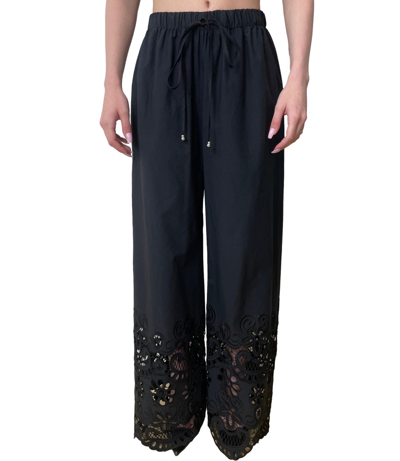Vicolo Pantalone Pizzo Nero Donna