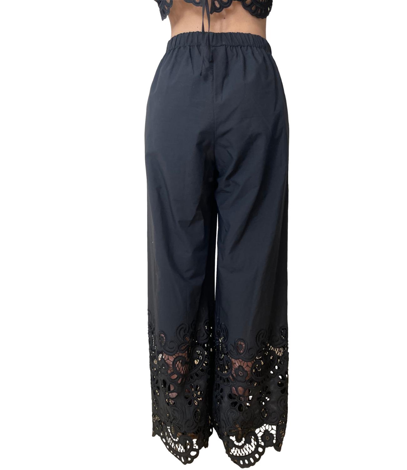 Vicolo Pantalone Pizzo Nero Donna