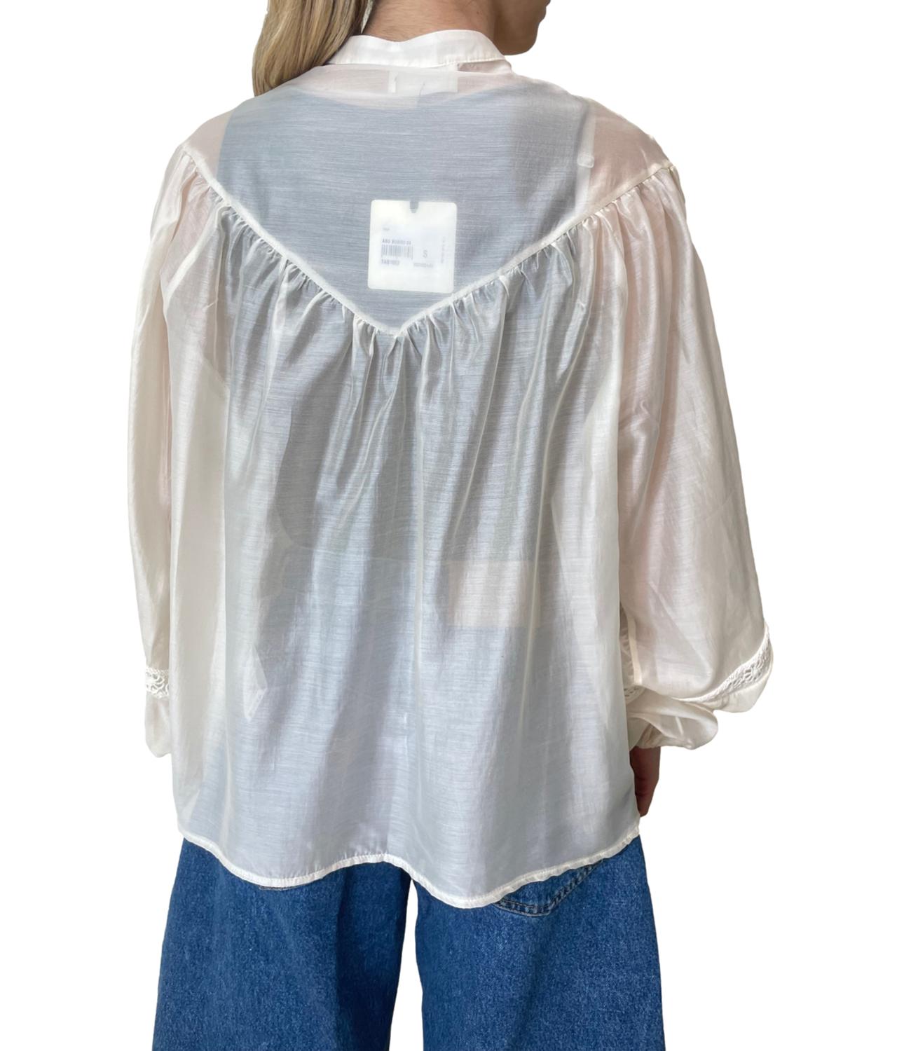 Vicolo Camicia Ricamata Beige Donna