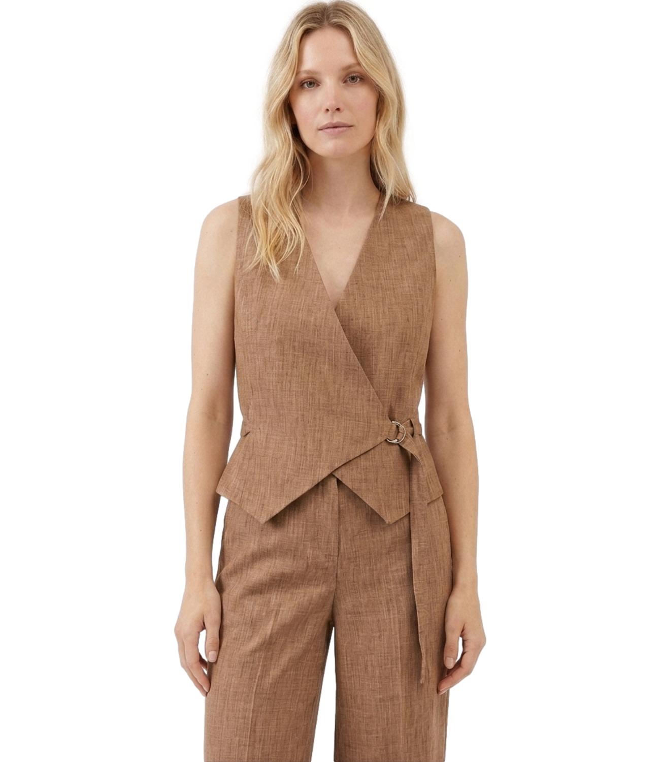 Vicolo Gilet da Donna - Marrone - Tab1728
