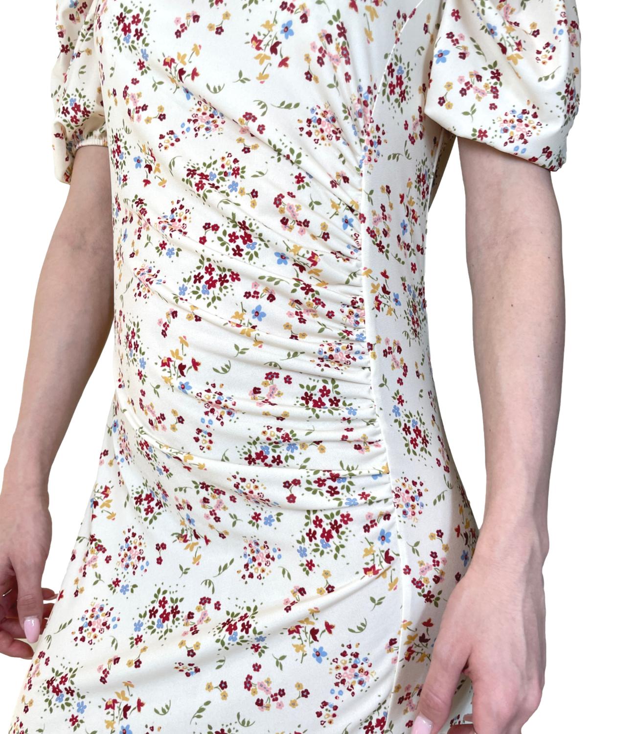 Vicolo Abito Lungo Burro Floreale Donna