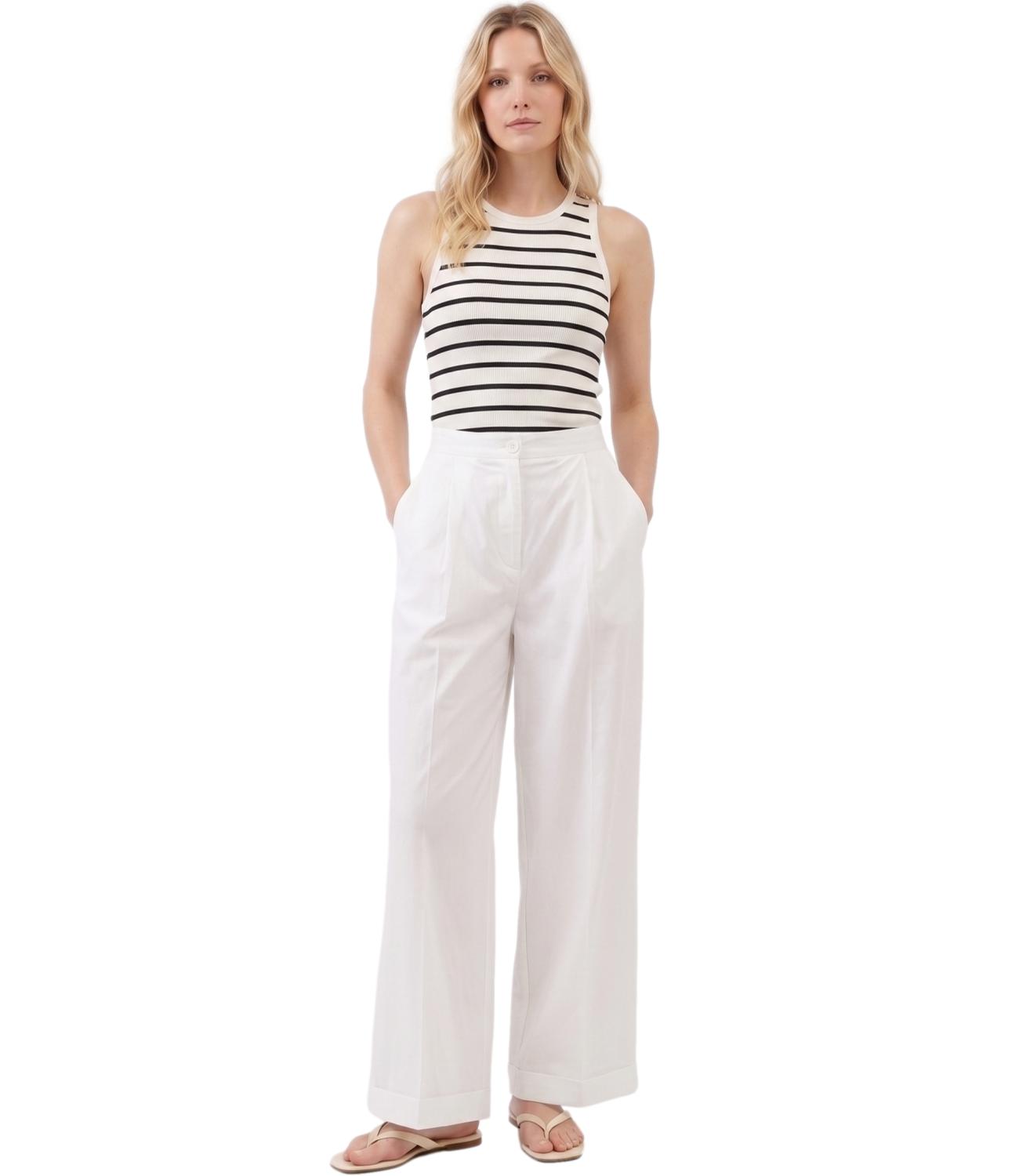 Vicolo Pantalone da Donna - Bianco - Tab2001