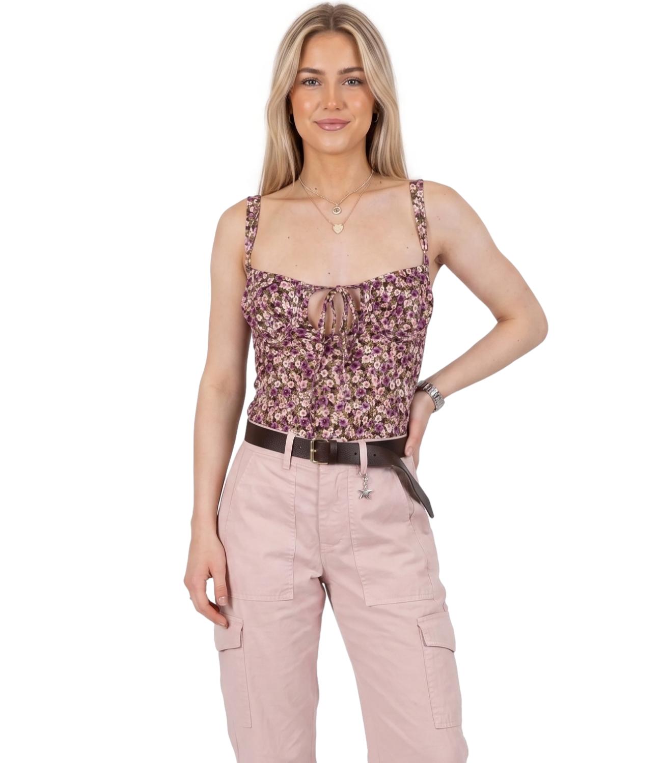 Vicolo Body Floreale Moro Donna