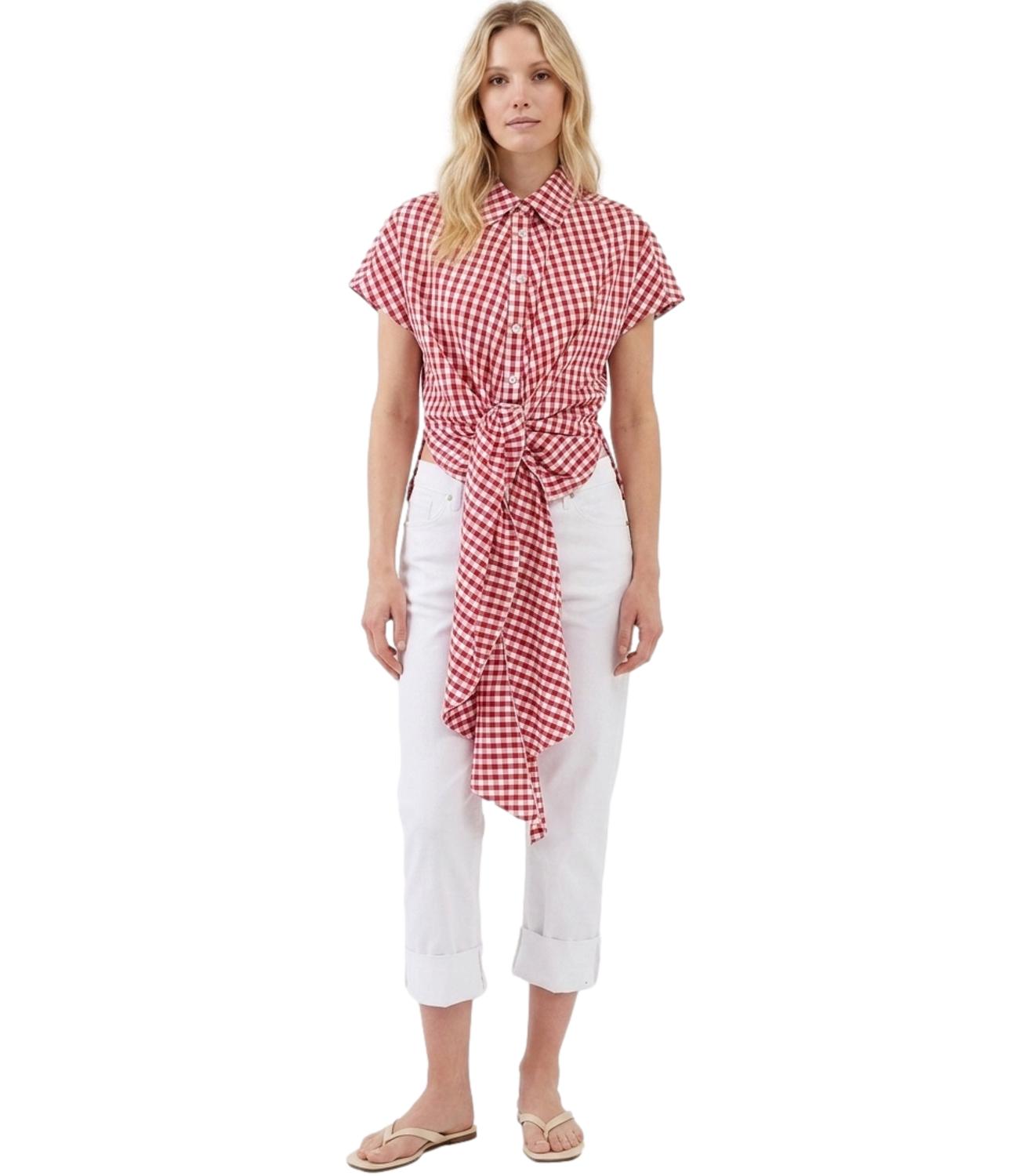 Vicolo Top da Donna - Bianco/rosso - Tab2596