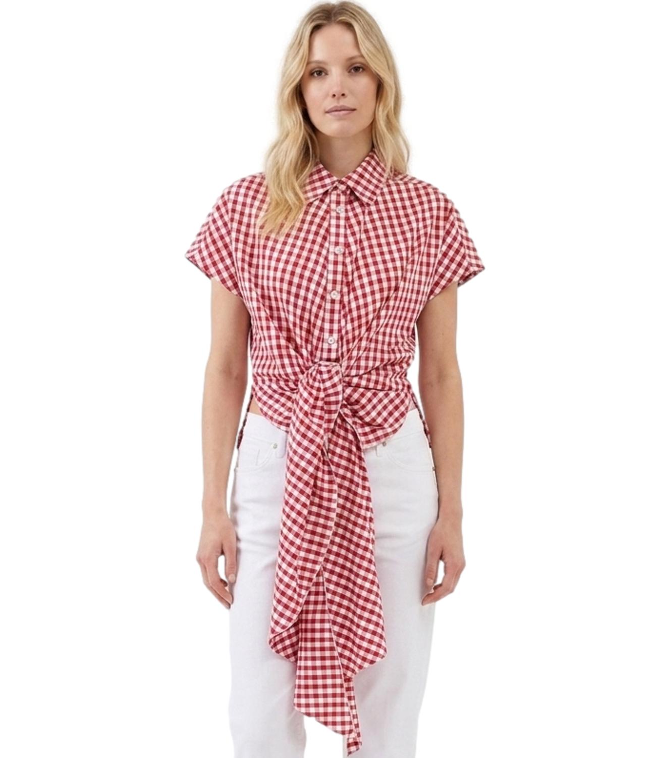 Vicolo Top da Donna - Bianco/rosso - Tab2596