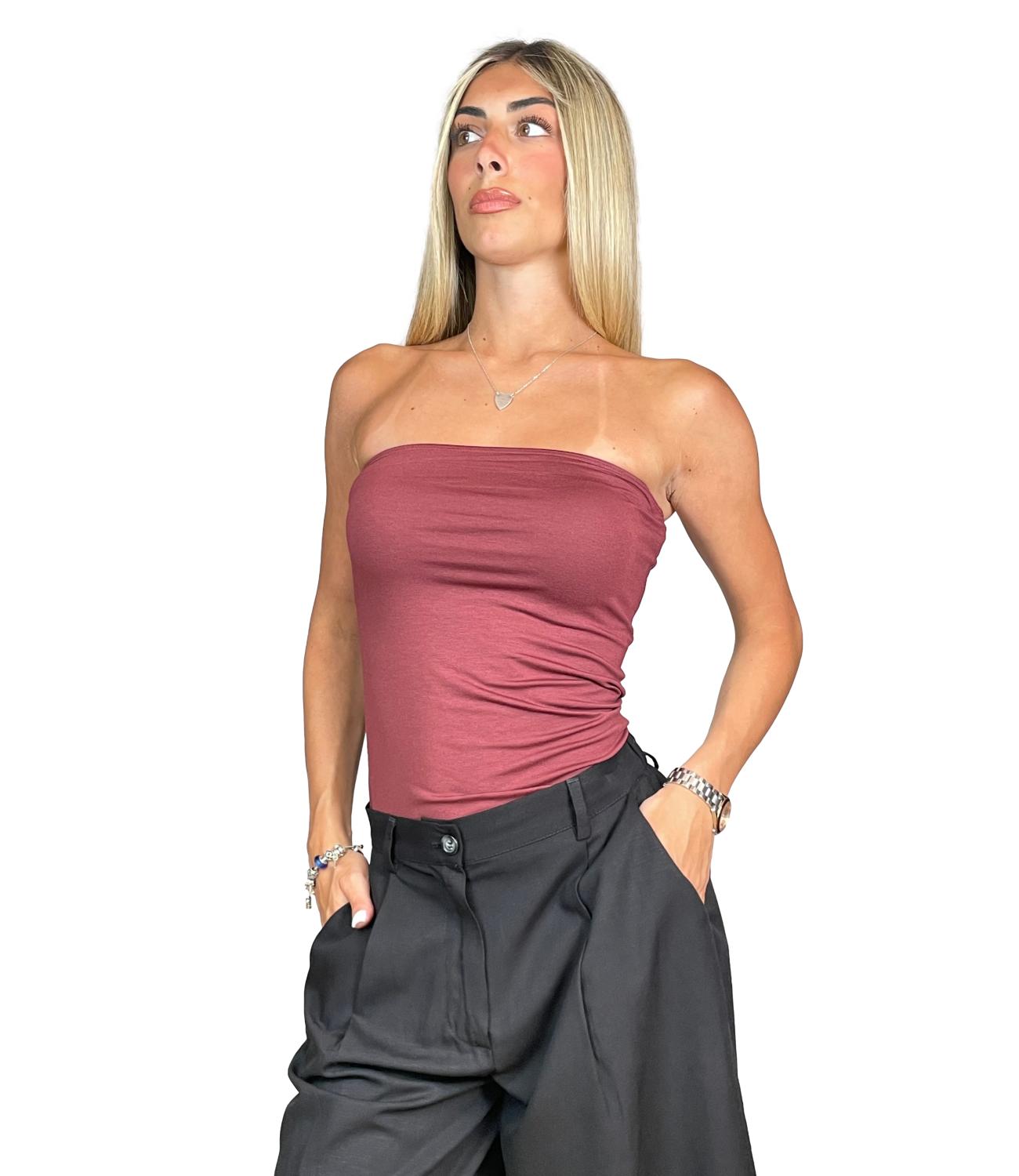 Vicolo Top da Donna - Bordeaux - Uab0100