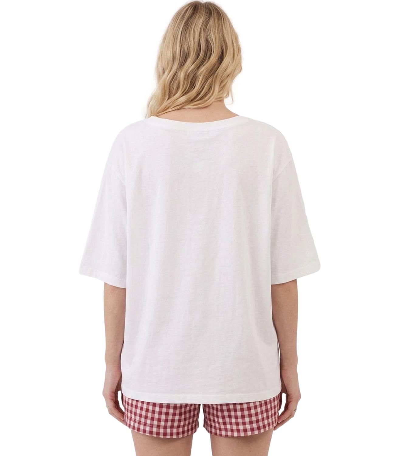 Vicolo T-Shirt da Donna - Bianco - Uab0138