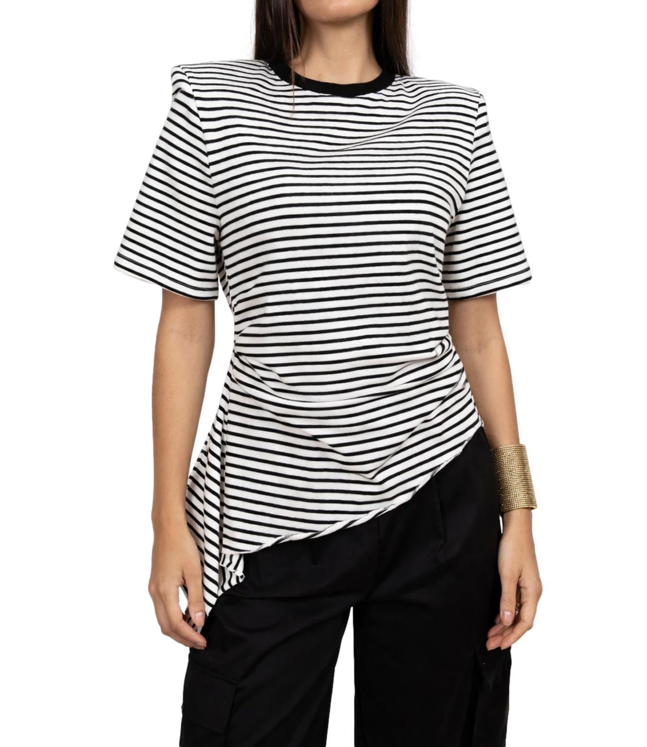 Vicolo T-Shirt da Donna - Burro/nero - Uab0374