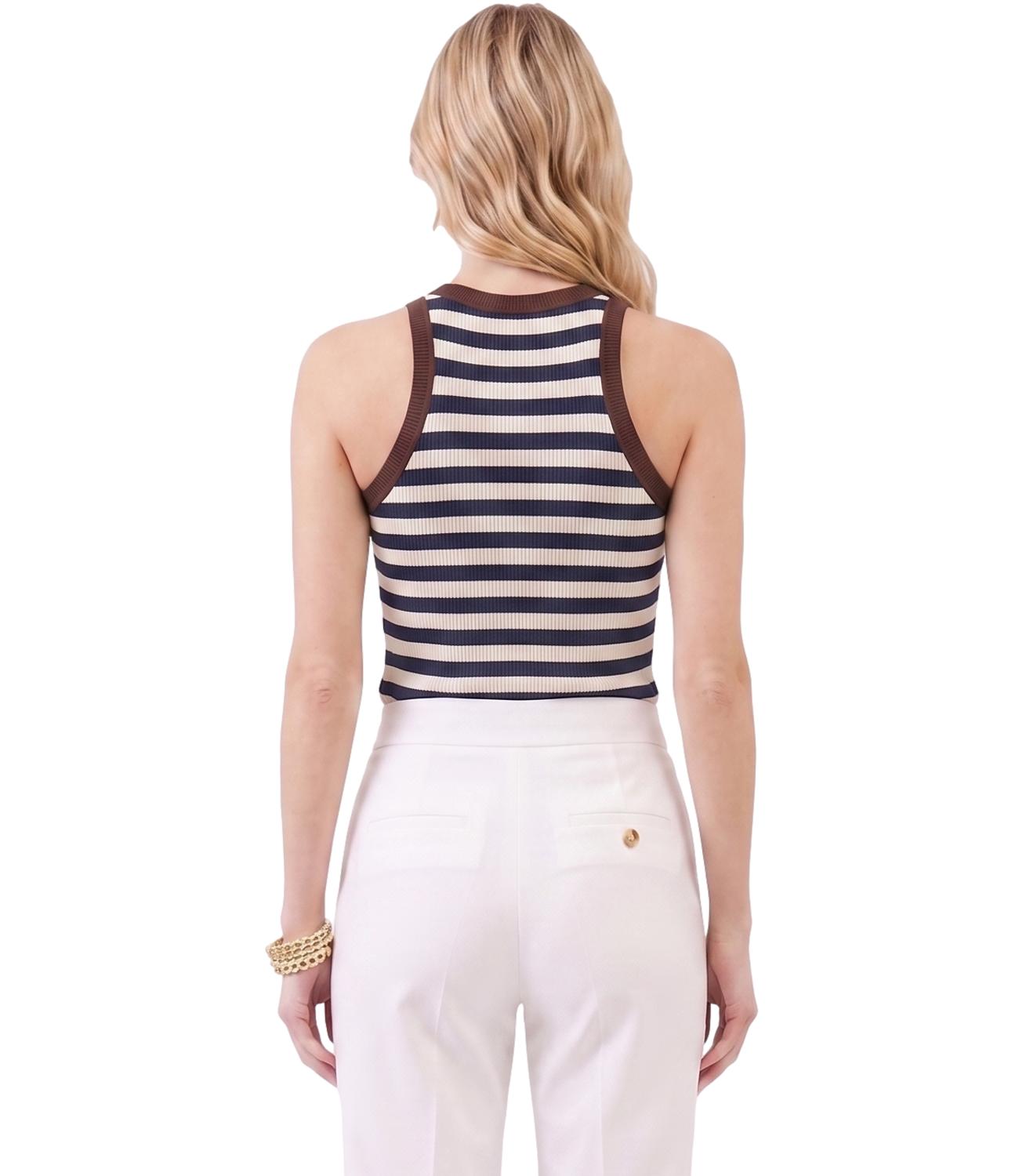 Vicolo Top da Donna - Blu/marrone - Uab0418